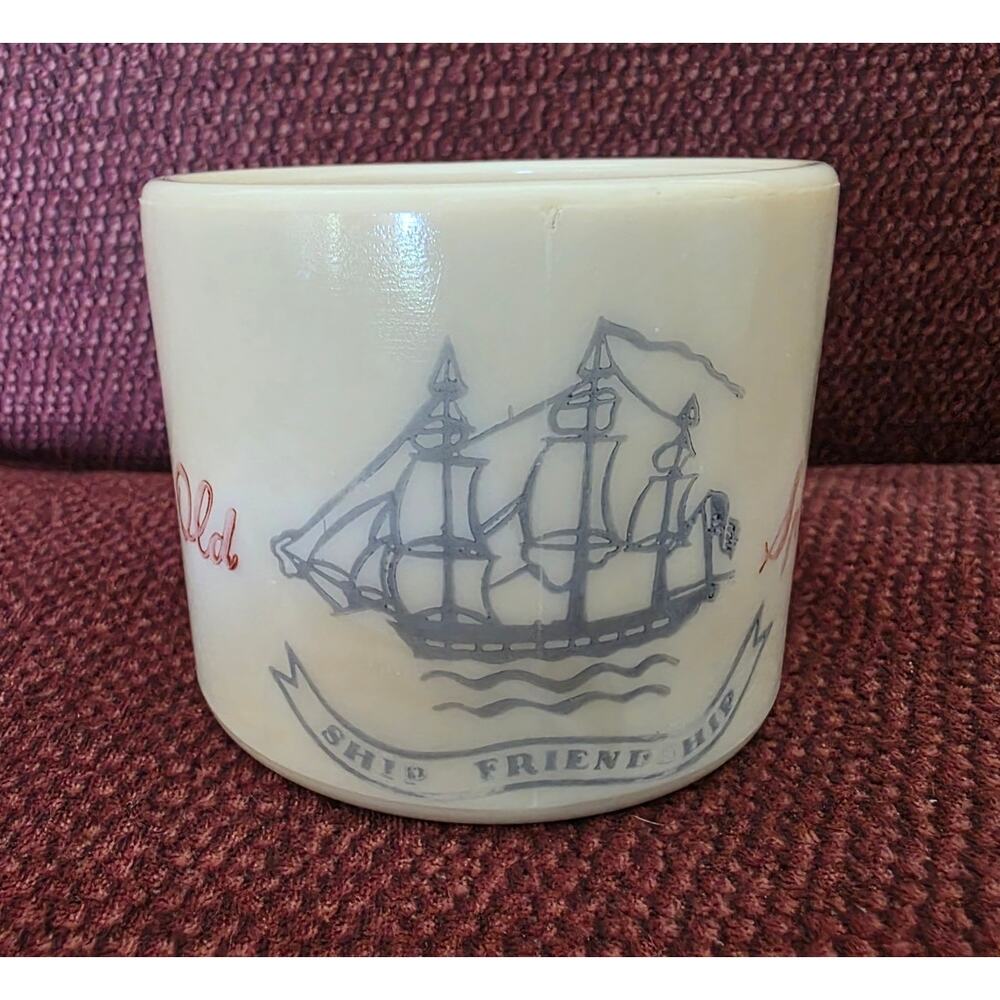 Vintage Old Spice Milk Glass Shaving Mug,Shulton Inc., Made in USA, 1940’s1960’s